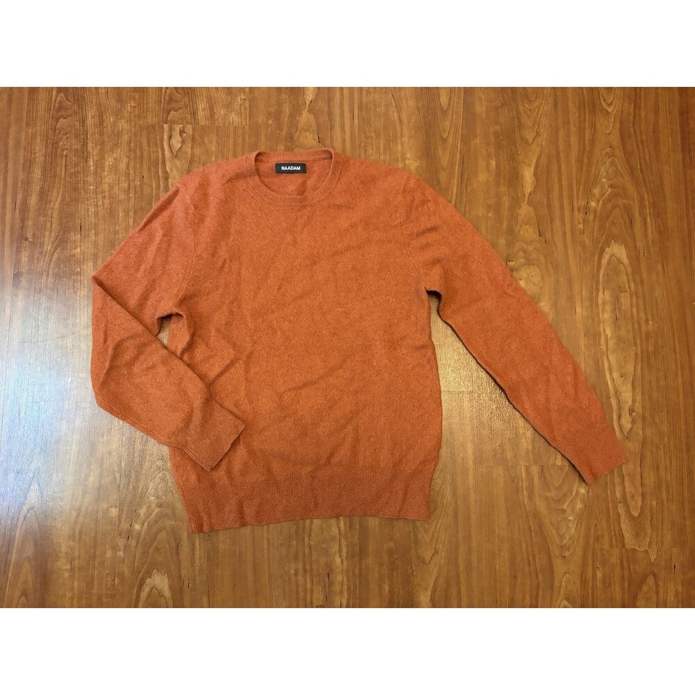 NAADAM Women’s Original Cashmere Crewneck Sweater Burnt Orange Size S